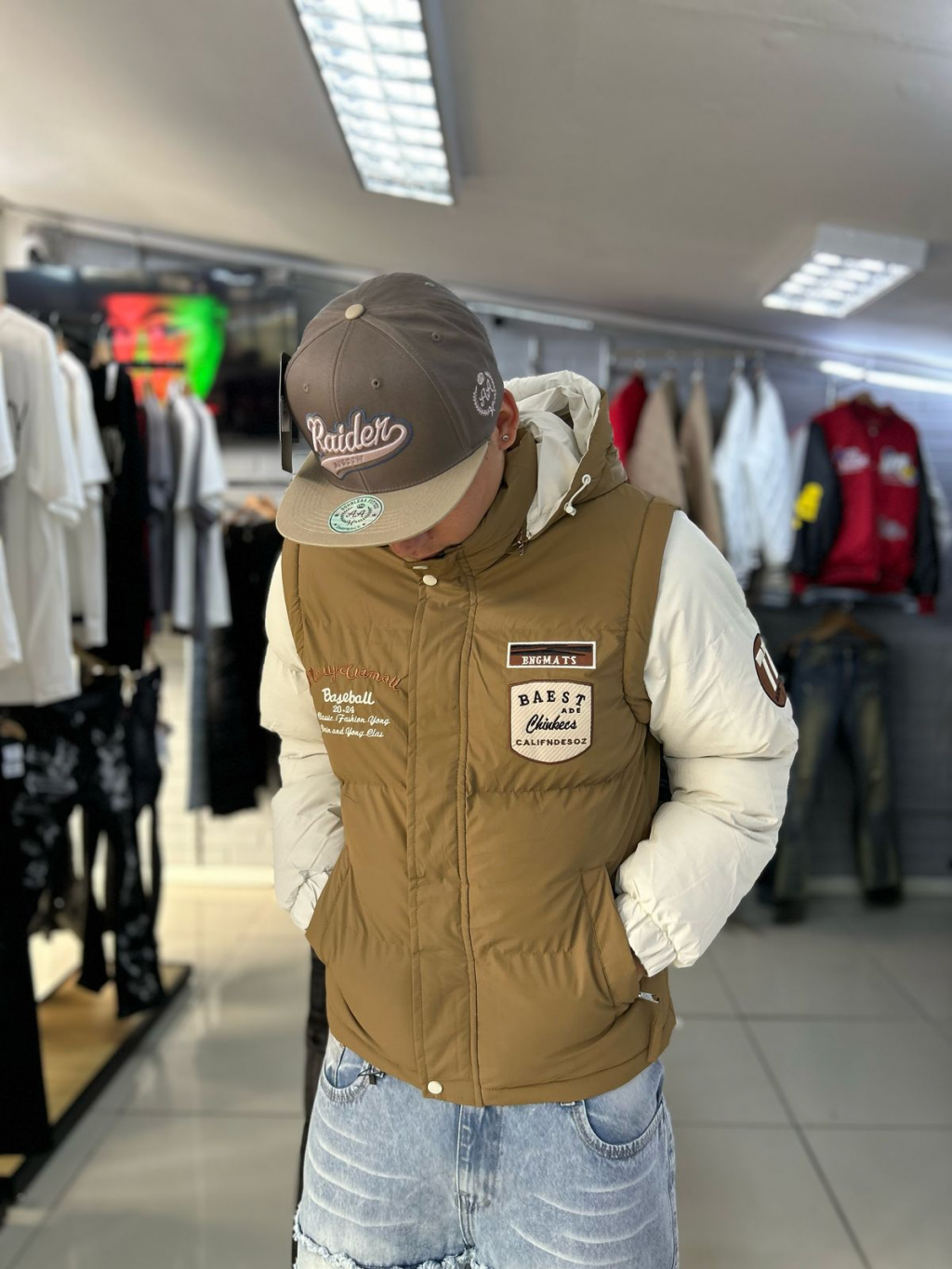 CHAQUETA CAFE  BLANCO LF-3023 - Imagen principal