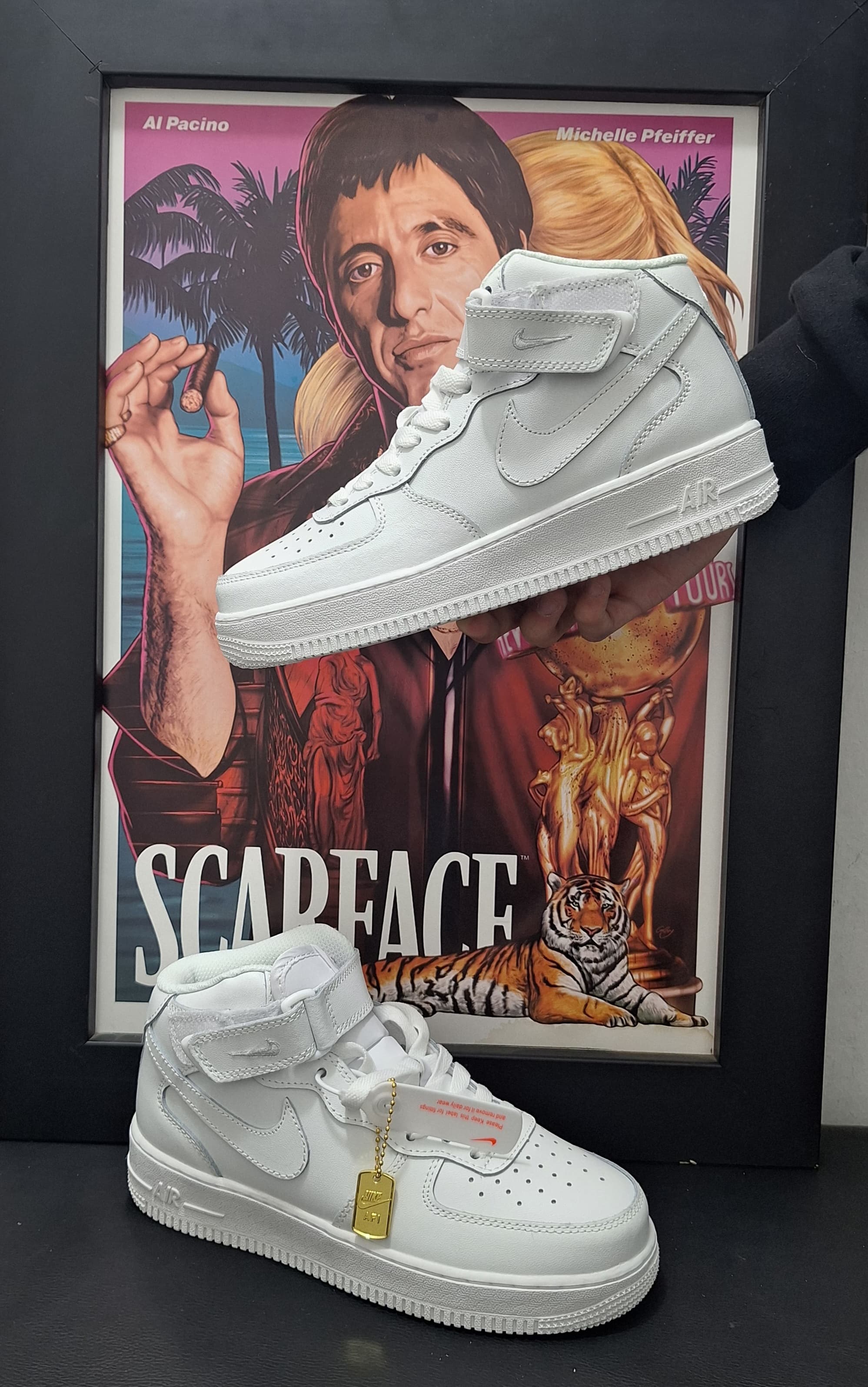 NIKE AIR FORCE 1 MID WHITE