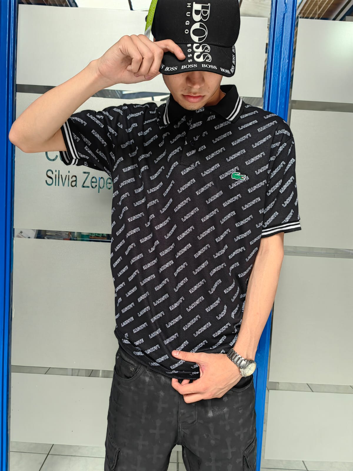 POLERA PIQUE LOGOS LACOSTE  - Imagen principal