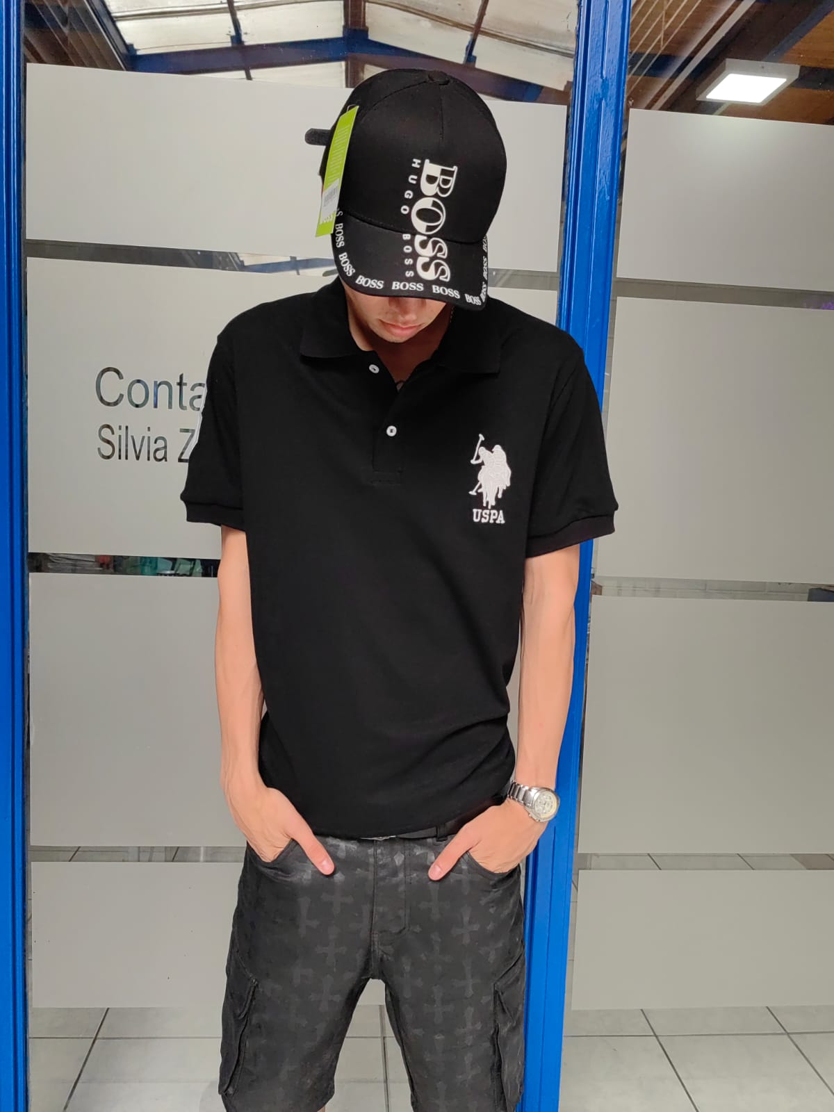 POLERA PIQUE POLO NEGRA  - Imagen principal