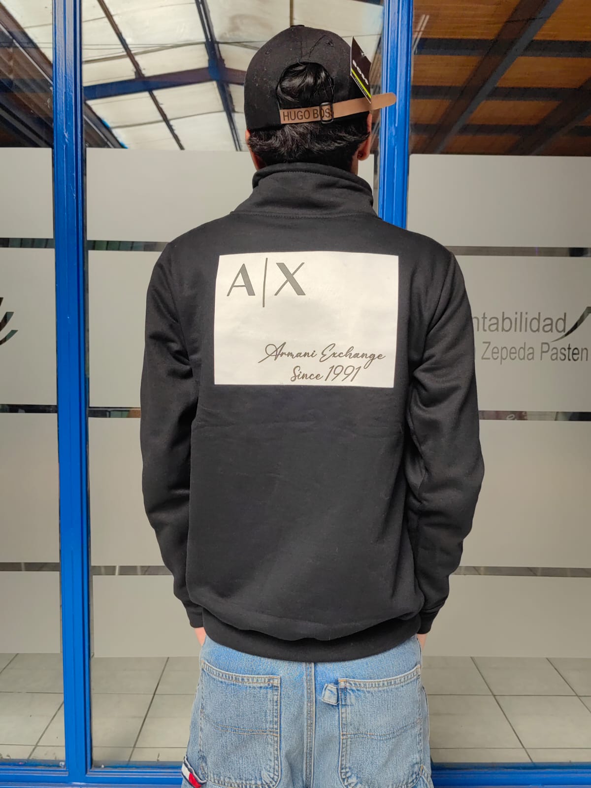 POLERON ARMANI EXCHANGE NEGRO  - Imagen principal