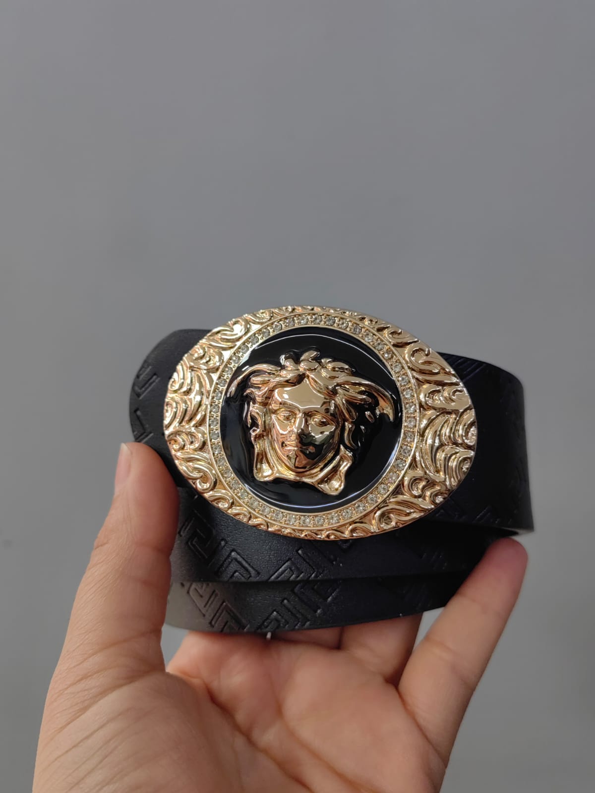 CINTURON VERSACE NEGRO RODARO  - Imagen principal