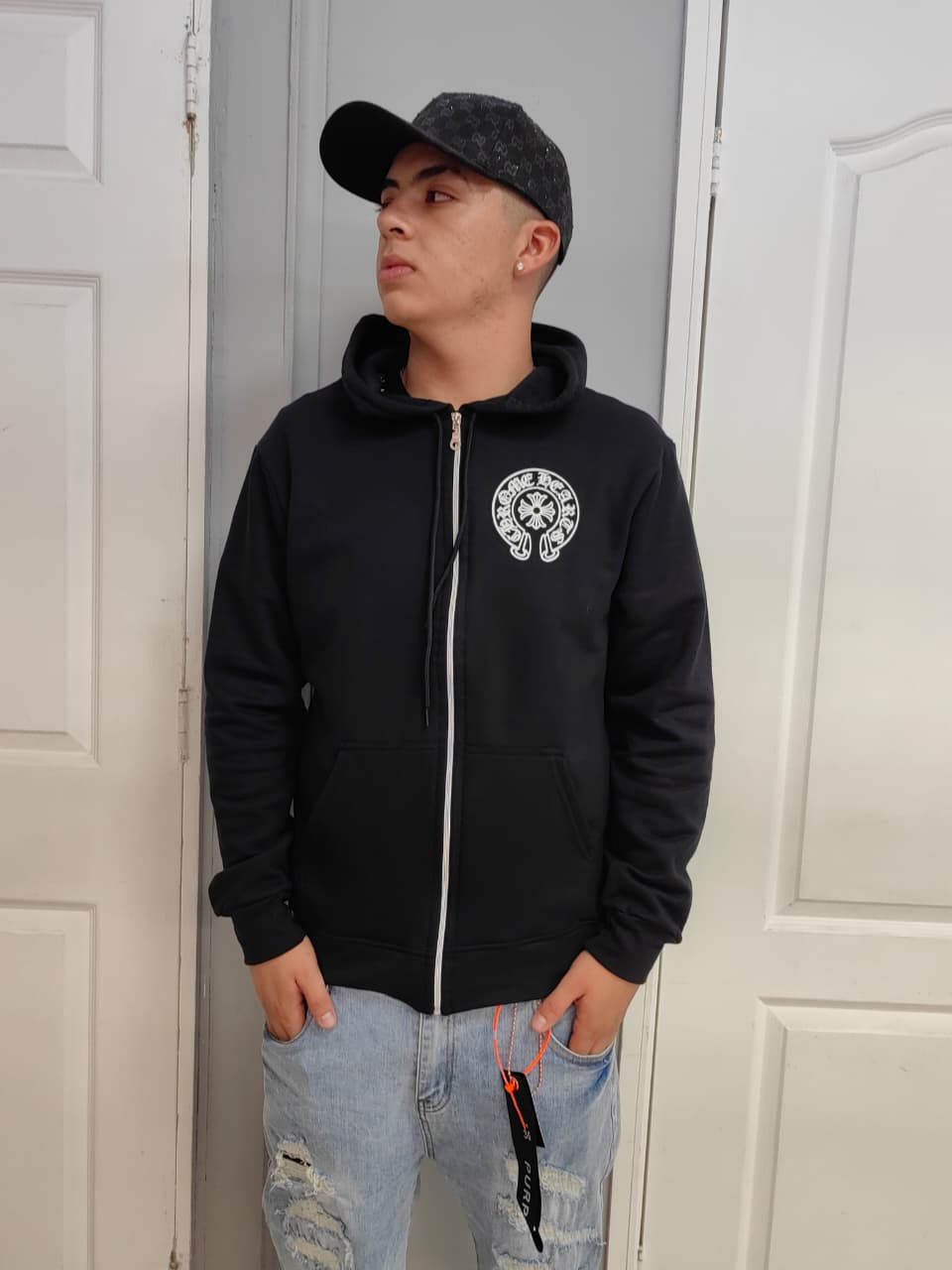 POLERON CHROME HEARTS NEGRO  - Imagen principal