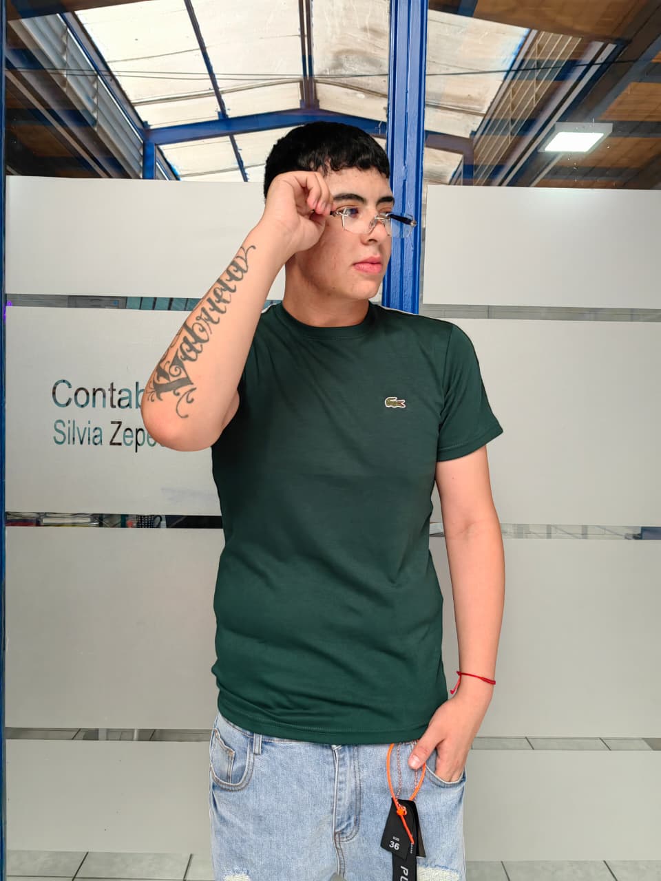 POLERA LACOSTE VERDE  - Imagen principal