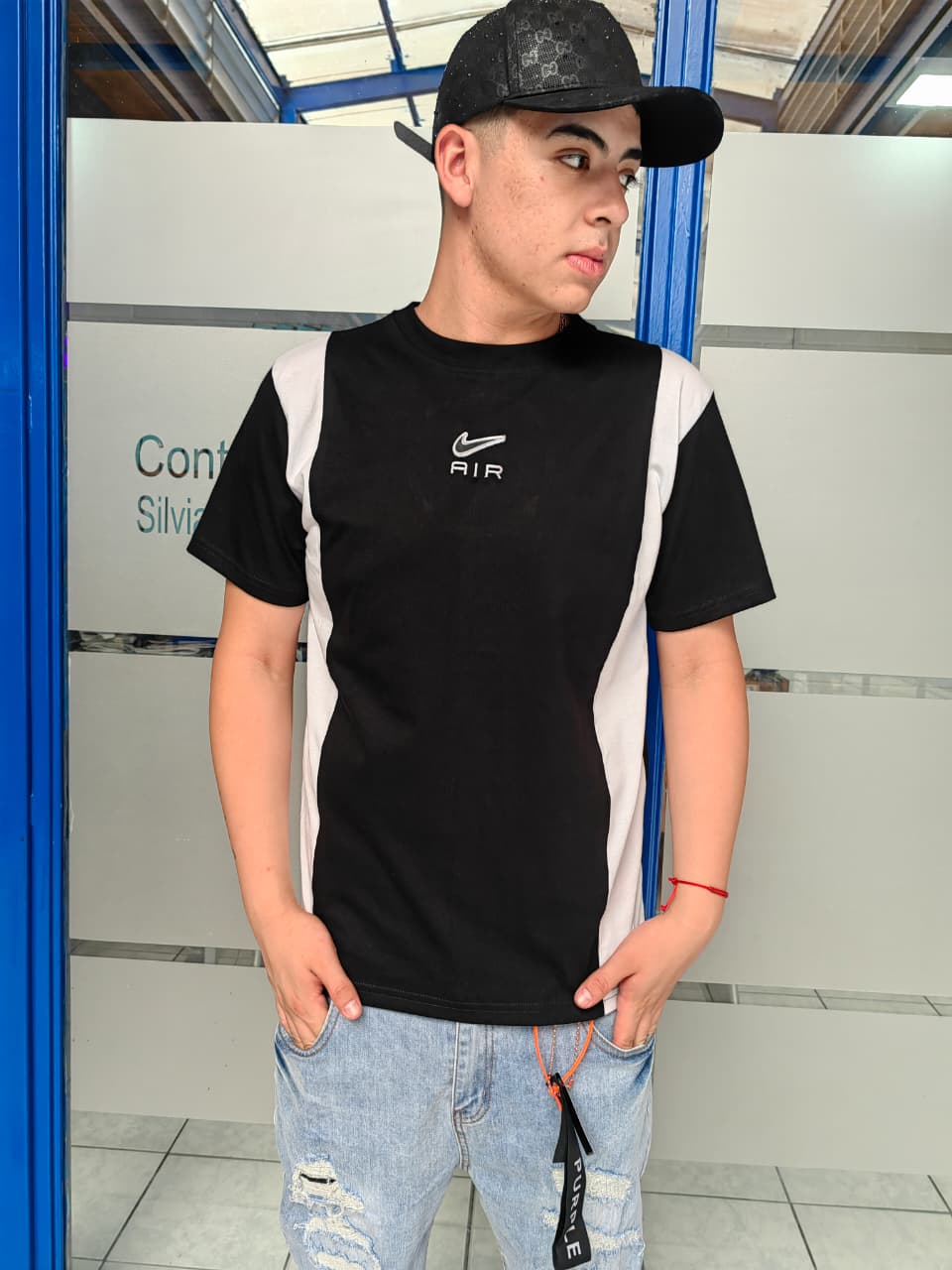 POLERA G5   NIKE AIR NEGRABLANCA  - Imagen principal