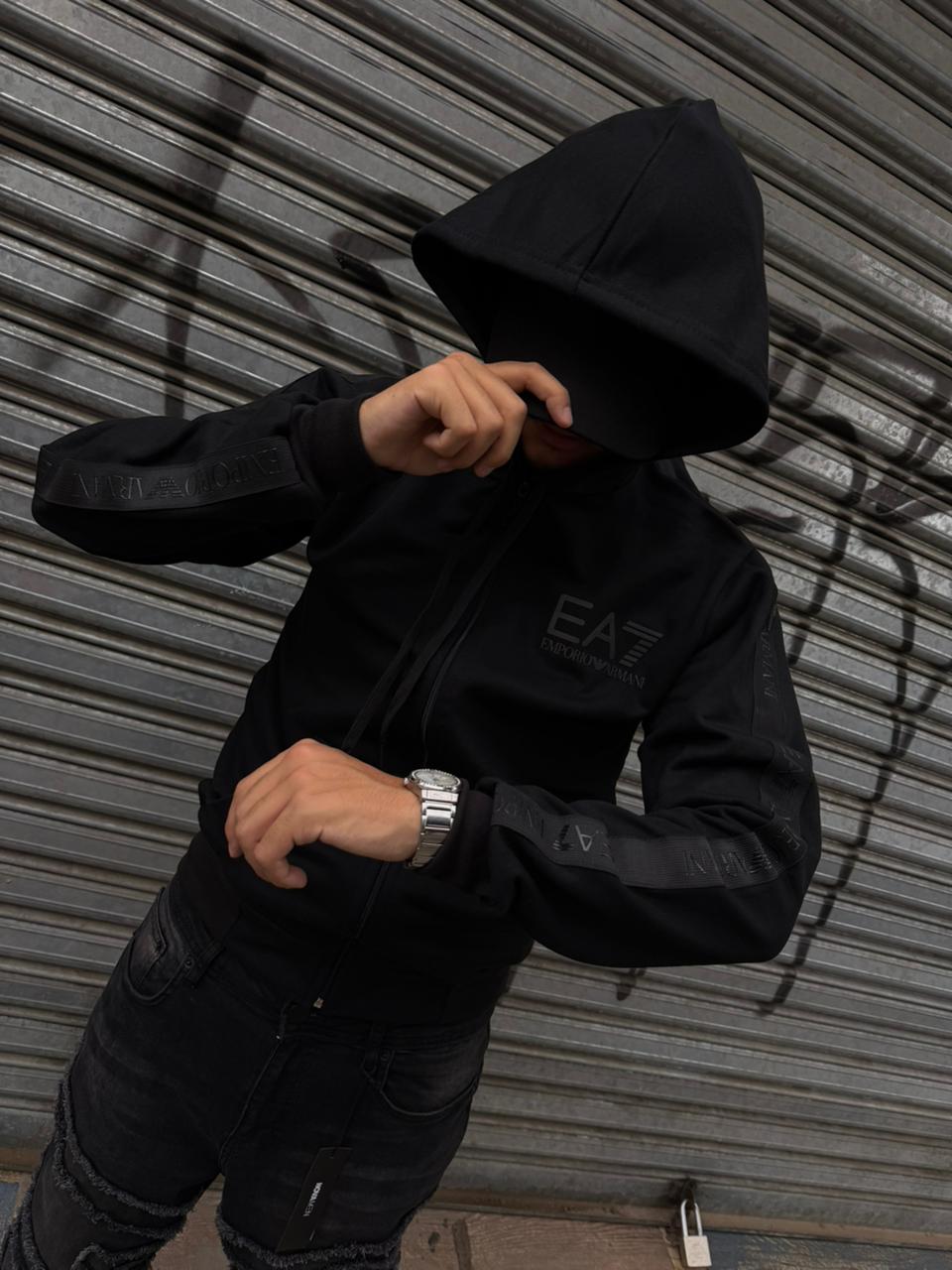 POLERON EMPORIO ARMANI LOGO EA7 LINEA MANGAS  - Imagen principal